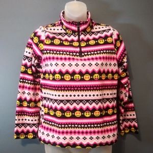 Childrens Place Emoji Fleece, Large 10-12